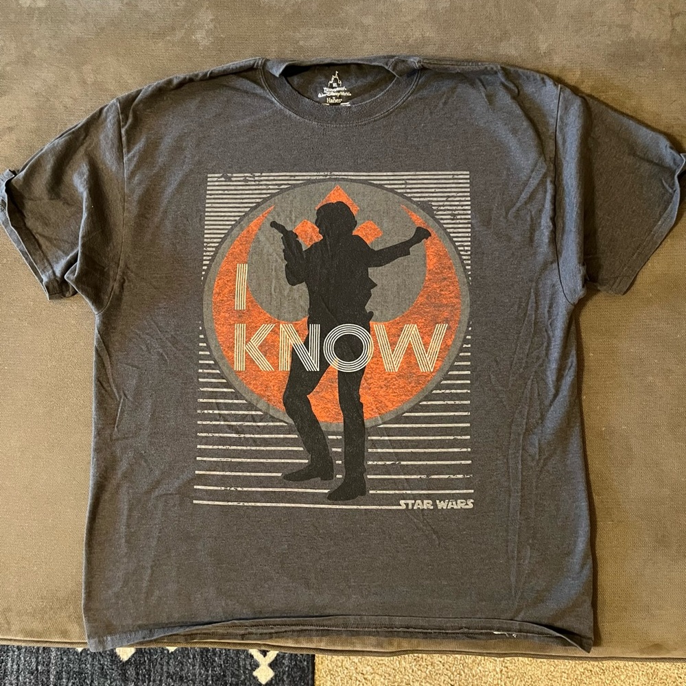 Disney Star Wars Han Solo “i know” t shirt
